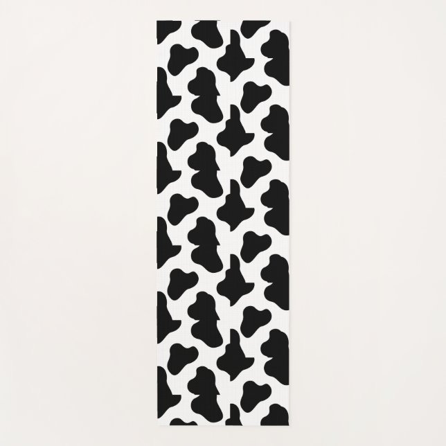 Esterilla De Yoga Piel de vaca de imitación occidental en blanco y n (Anverso)