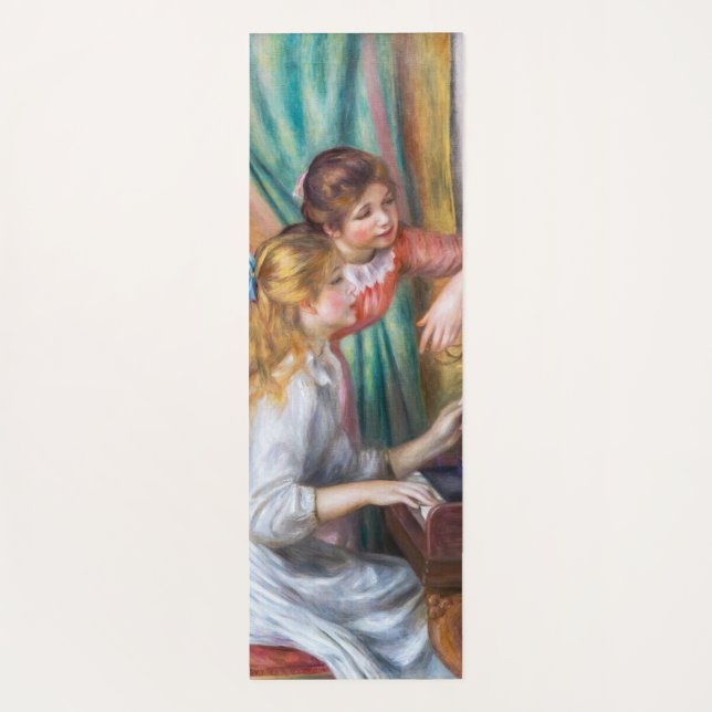 Esterilla De Yoga Pierre Auguste Renoir - Jóvenes Chicas en el piano (Reverso)