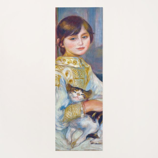 Esterilla De Yoga Pierre-Auguste Renoir - Niño con gato (Reverso)