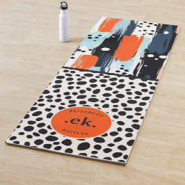 Esterilla De Yoga Pincel de personalizado Patrón de resumen de perro