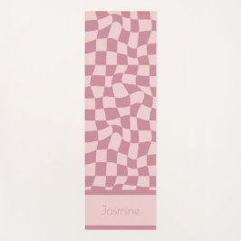 Esterilla De Yoga Pink Checkered