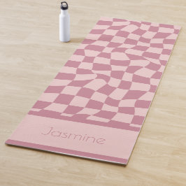 Esterilla De Yoga Pink Checkered