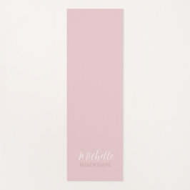 Esterilla De Yoga Pink Personalized Monogram Custom Name