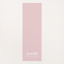 Esterilla De Yoga Pink Personalized Monogram Name