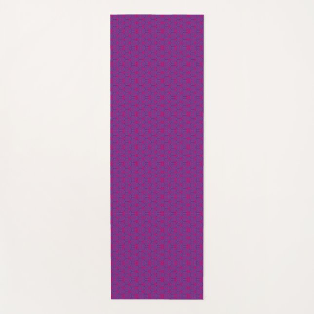 Esterilla De Yoga Pink retro geometric pattern  (Anverso)