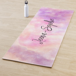 Esterilla De Yoga Pink watercolor