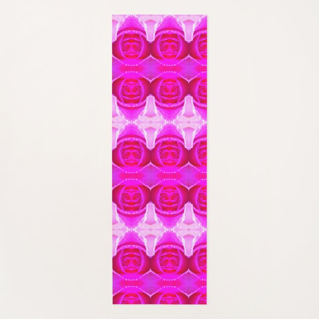 Esterilla De Yoga Pinkey Rosa Ikat (Anverso)