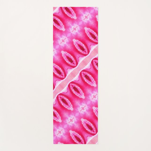 Esterilla De Yoga Pinkey Rosa Ikat 6 (Anverso)