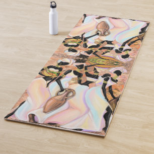 Esterilla De Yoga Pintado de estilo moderno de yoga para mujeres afr