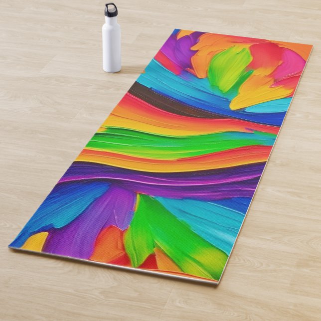 Esterilla De Yoga Pintado de remolino arco iris (In situ)