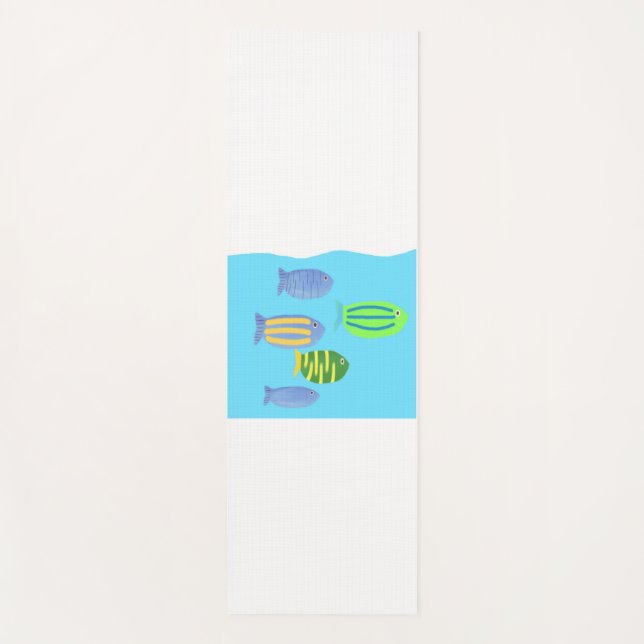 Esterilla De Yoga pintura de peces (Anverso)