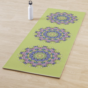 Esterilla De Yoga Pintura manual de Mandala Clock Face 2