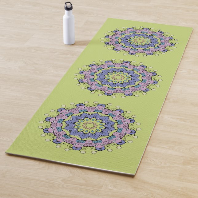 Esterilla De Yoga Pintura manual de Mandala Clock Face 2 (In situ)