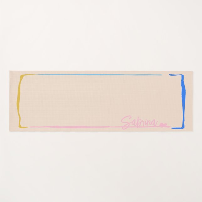 Esterilla De Yoga Pintura simple  (Anverso (horizontal))