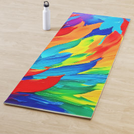 Esterilla De Yoga Pintura Vibrante del Expresionismo Abstracto