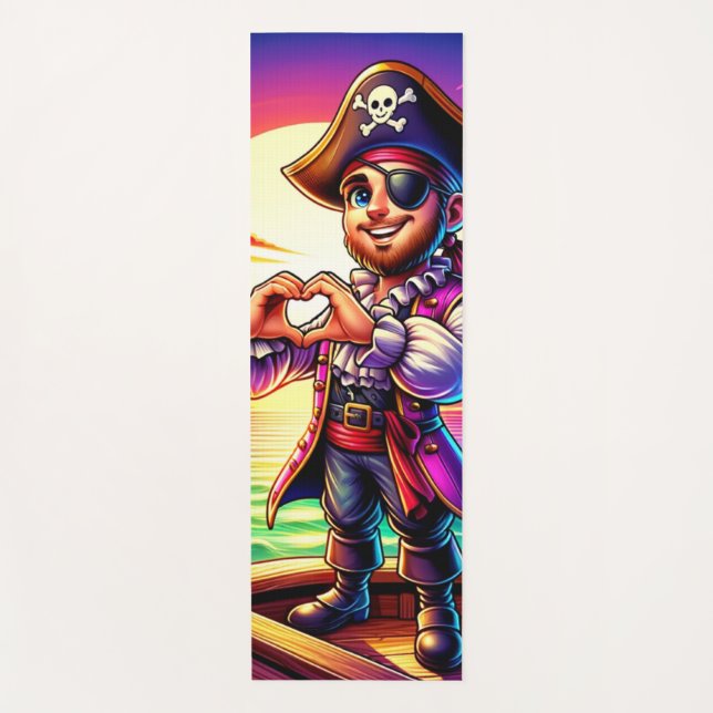 Esterilla De Yoga Pirate Heart Hands (Anverso)