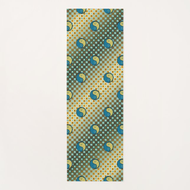 Esterilla De Yoga Piscis y caballo Metalizado (Anverso)