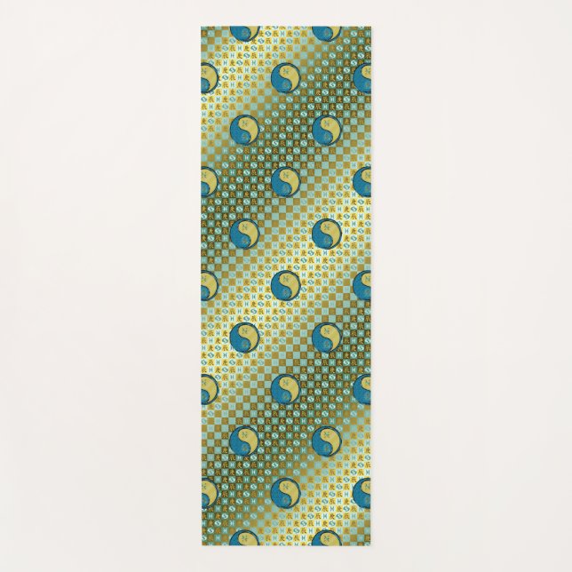 Esterilla De Yoga Piscis y Dragon Metalizado (Anverso)