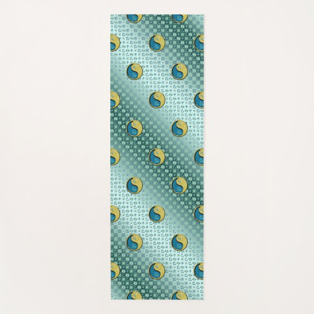 Esterilla De Yoga Piscis y serpiente Metalizado (Anverso)