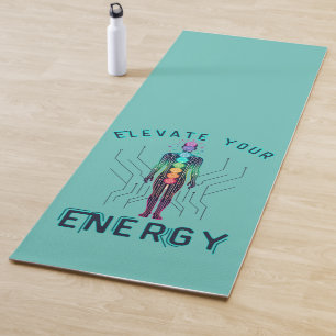 Esterilla De Yoga Placa de circuito de la neón Y2K de alineación de 