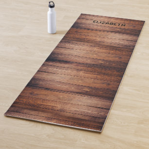 Esterilla De Yoga Placas de madera personalizadas