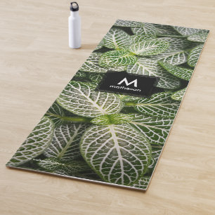 Esterilla De Yoga Planta de Mosaicos Fittonia con hojas variadas