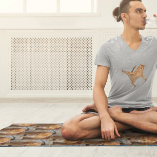 Esterilla De Yoga Plantilla de foto en mosaico gato perro mascota fa