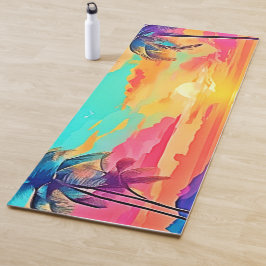 Esterilla De Yoga Playa de Arcoiris Sunset