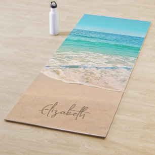 Esterilla De Yoga Playa de arena tropical personalizada