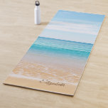 Esterilla De Yoga Playa tropical, arena - Personalizada<br><div class="desc">Playa tropical con tu nombre.</div>