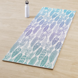 Esterilla De Yoga Plumas de Boho