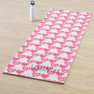Esterilla De Yoga Polka Dot And Stripes Hearts