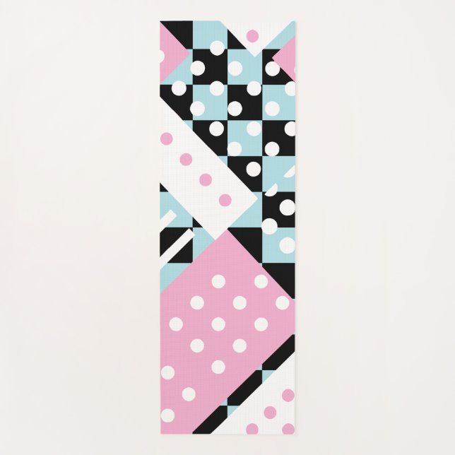 Esterilla De Yoga Polvo azul y rosa (Anverso)