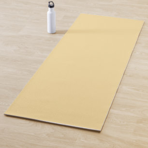 Esterilla De Yoga Popcorn Mantequilla Amarillo Color sólido Imprimir