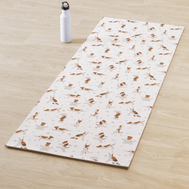 Esterilla De Yoga pose de yoga en Fox terrier en inglés (In situ)