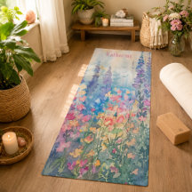 Pradera de Flores Silvestres en Acuarela Pastel No