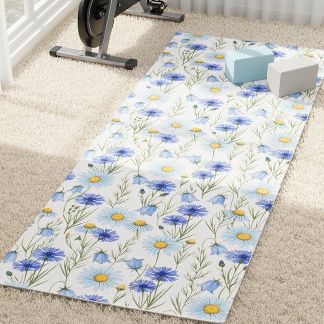 Esterilla De Yoga Prado de flores silvestres azules (Subido por el creador)