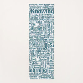 Esterilla De Yoga Pregunta Apprendre Nuage MotssTexte Motif Mensaje