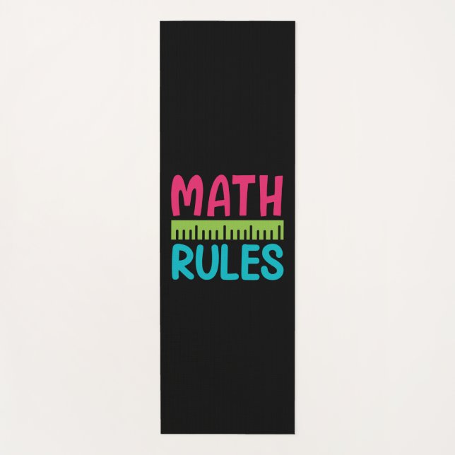 Esterilla De Yoga Profesora de Regalos | Reglas matemáticas (Anverso)