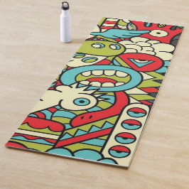 Esterilla De Yoga Psychedelic Patterns