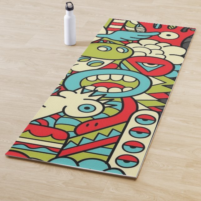 Esterilla De Yoga Psychedelic Patterns (In situ)