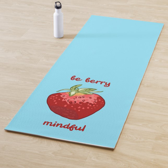 Esterilla De Yoga Pun de meditación "Be Berry Mindful" (In situ)