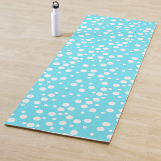 Esterilla De Yoga Puntos blancos reversibles en los juegos turquesa 