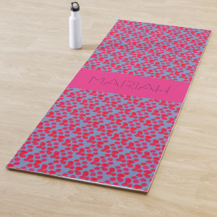 Esterilla De Yoga Puntos de acuarela de Namaste con nombre personali
