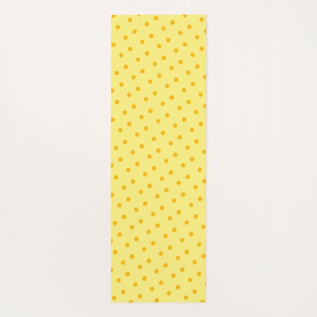 Esterilla De Yoga Puntos de polka amarillos (Reverso)