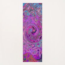 Púrpura, azul y rojo Resumen Swirte retro