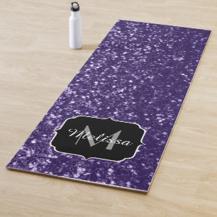 Esterilla De Yoga Purpurina morado ultravioleta oscuro brillante Mon