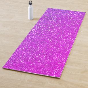 Esterilla De Yoga Purpurina rosado morado resplandeciente Ombre Guay