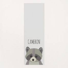 Esterilla De Yoga Raccoon personalizado moderno de ilustracion
