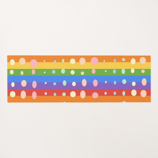 ESTERILLA DE YOGA RAINBOW DOT STRIPES (Reverso (horizontal))